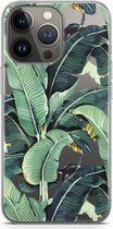Case Company® - iPhone 13 Pro hoesje - Bananenbladeren - Soft Cover Telefoonhoesje - Bescherming aan alle Kanten en Schermrand