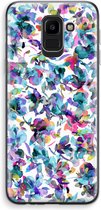 Case Company® - Samsung Galaxy J6 (2018) hoesje - Hibiscus Flowers - Soft Cover Telefoonhoesje - Bescherming aan alle Kanten en Schermrand