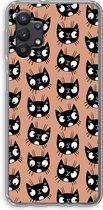 Case Company® - Samsung Galaxy A32 5G hoesje - Kat - Soft Cover Telefoonhoesje - Bescherming aan alle Kanten en Schermrand