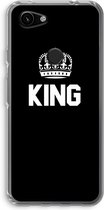 Case Company® - Google Pixel 3a hoesje - King zwart - Soft Cover Telefoonhoesje - Bescherming aan alle Kanten en Schermrand