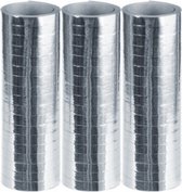 serpentine 4 meter metallic zilver 3 stuks