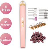 Elektrische nagelvijl - Manicure En Pedicure Machine - Nagelfrees - Draadloos - Roze