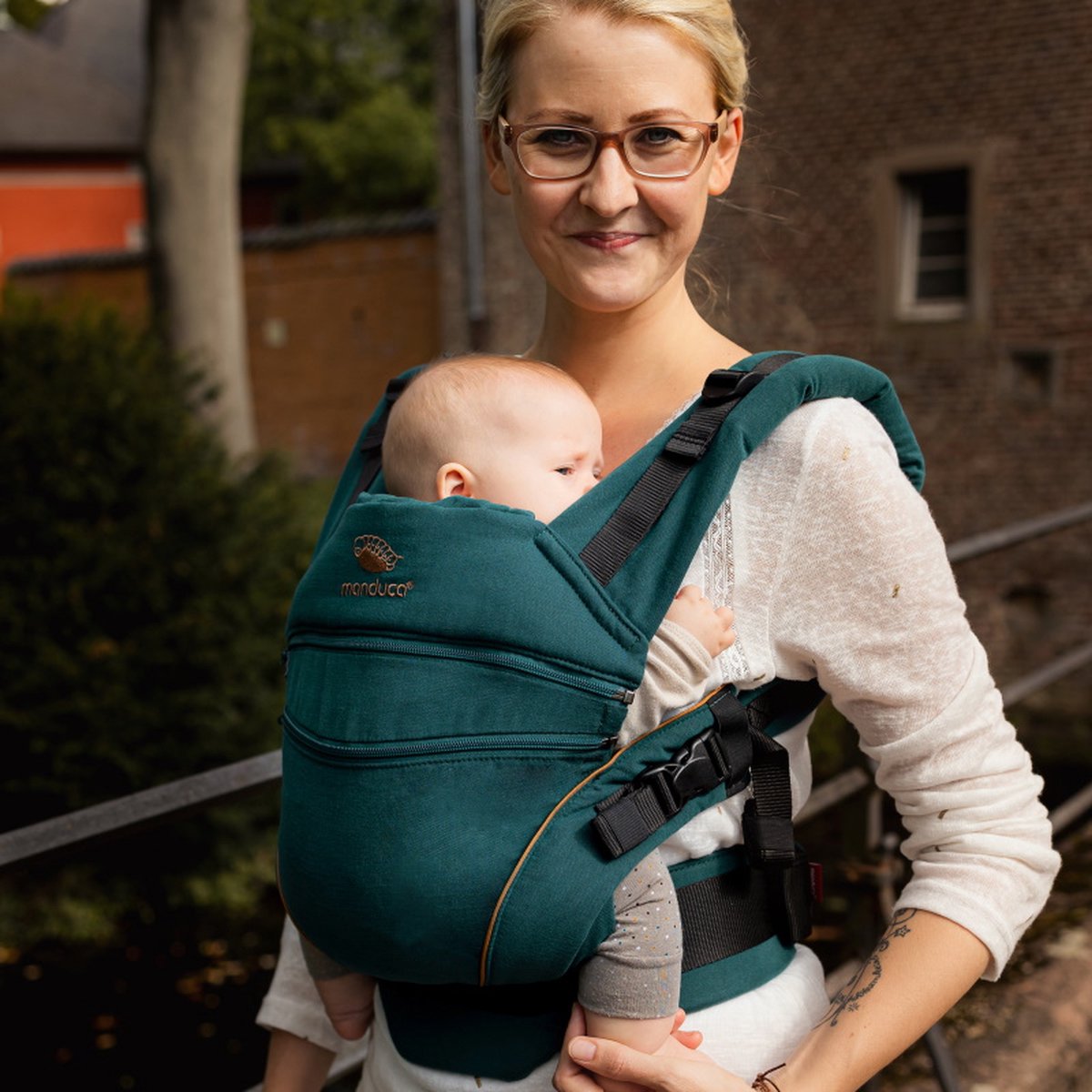 - Denim Teal Toffee - ergonomische baby draagzak vanaf maat 56 tot 86 bol.com