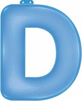 feestletter "D" blauw 35 cm