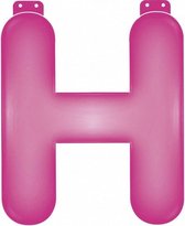 feestletter ''h'' roze 35 cm