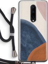 Case Company® - OnePlus 7 Pro hoesje met Koord - Geo #1 - Telefoonhoesje met Zwart Koord - Bescherming aan alle Kanten en Over de Schermrand