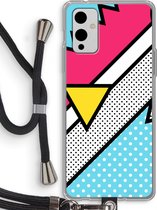 Case Company® - OnePlus 9 hoesje met Koord - Pop Art #3 - Telefoonhoesje met Zwart Koord - Bescherming aan alle Kanten en Over de Schermrand