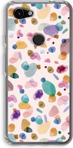 Case Company® - Google Pixel 3a hoesje - Terrazzo Memphis - Soft Cover Telefoonhoesje - Bescherming aan alle Kanten en Schermrand