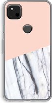 Case Company® - Google Pixel 4a hoesje - A touch of peach - Soft Cover Telefoonhoesje - Bescherming aan alle Kanten en Schermrand