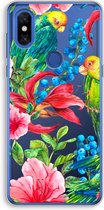 Case Company® - Xiaomi Mi Mix 3 hoesje - Papegaaien - Soft Cover Telefoonhoesje - Bescherming aan alle Kanten en Schermrand