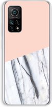 Case Company® - Xiaomi Mi 10T hoesje - A touch of peach - Soft Cover Telefoonhoesje - Bescherming aan alle Kanten en Schermrand