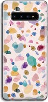 Case Company® - Samsung Galaxy S10 4G hoesje - Terrazzo Memphis - Soft Cover Telefoonhoesje - Bescherming aan alle Kanten en Schermrand