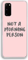Case Company® - Samsung Galaxy S20 hoesje - Morning person - Soft Cover Telefoonhoesje - Bescherming aan alle Kanten en Schermrand