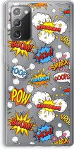 Case Company® - Samsung Galaxy Note 20 / Note 20 5G hoesje - Pow Smack - Soft Cover Telefoonhoesje - Bescherming aan alle Kanten en Schermrand