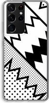 Case Company® - Samsung Galaxy S21 Ultra hoesje - Pop Art #5 - Soft Cover Telefoonhoesje - Bescherming aan alle Kanten en Schermrand