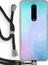 Case Company® - OnePlus 8 hoesje met Koord - Mist pastel - Telefoonhoesje met Zwart Koord - Bescherming aan alle Kanten en Over de Schermrand