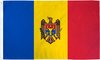 Senvi Printwear - Flag Moldova - Grote Moldavië vlag - Gemaakt Van 100% Polyester - UV & Weerbestendig - Met Versterkte Mastrand - Messing Ogen - 90x150 CM - Fair Working Conditions