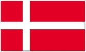 Senvi Printwear - Flag Denmark - Grote Deense vlag - Denemarken - Gemaakt Van 100% Polyester - UV & Weerbestendig - Met Versterkte Mastrand - Messing Ogen - 90x150 CM - Fair Workin