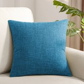 Kussenhoes - Kussenhoes Vierkantjes - Pillow cover - 45 x 45cm - Blauw - 1Stuk