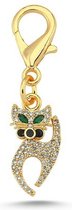 Halsband Hanger-Huisdier Sierraden - Huisdier Jewellery - Charm Badel Hanger - Kat Emaille