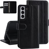 UNIQ Accessory Samsung Galaxy S22 Plus Book Case hoesje - Pasjeshouder voor 3 pasjes - Magneetsluiting - Zwart