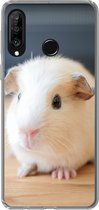 Geschikt voor Huawei P30 Lite hoesje - Schattige baby cavia - Siliconen Telefoonhoesje
