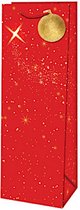 giftbag Timeless 36 x 19 cm papier rood/goud