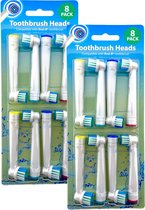 Opzetborstels - 16 Stuks - Geschikt voor Oral-B Tandenborstels