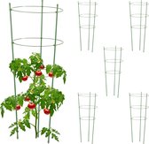 Relaxdays plantensteun moestuin - set van 6 - ronde plantengeleider - klimplantenrek tuin