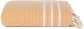 Lantara Diamant Stripes - Grand foulard Sprei - Oker Geel -160x250cm