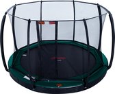 Avyna Pro-Line FlatLevel trampoline 12 Ø365cm + Royal Class Veiligheidsnet – Groen
