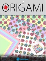 Yasutomo Origami Papier 15x15 cm Doodle Dots 24 vel