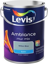 Levis Ambiance Muurverf Mix - Satin - Wilton Blue - 5L