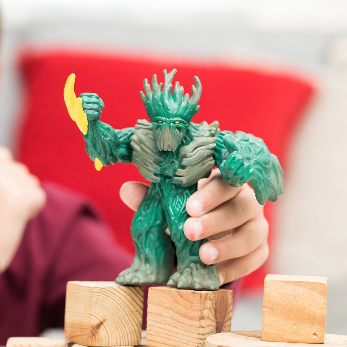 Schleich Eldrador Jungleheerser: camouflage speelfiguur met schild thumbnail 5