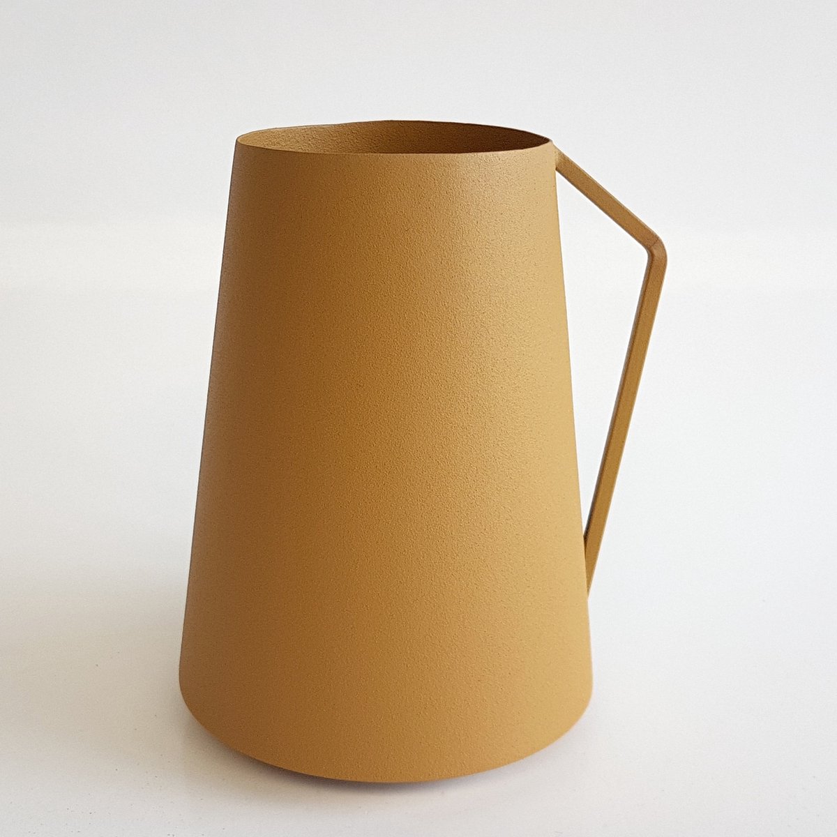 Pomax vaas - Oker / geel - ø 13 x 17 cm hoog.
