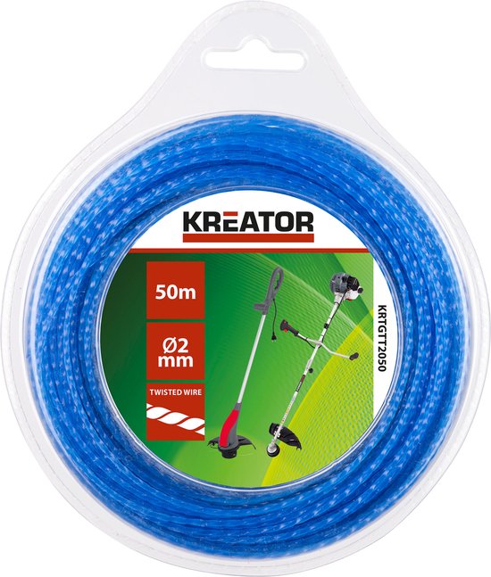Kreator - Garden - KRTGTT2050 - Trimmerdraad - gedraaid 2mm 50m van Kreator — afbeelding 2