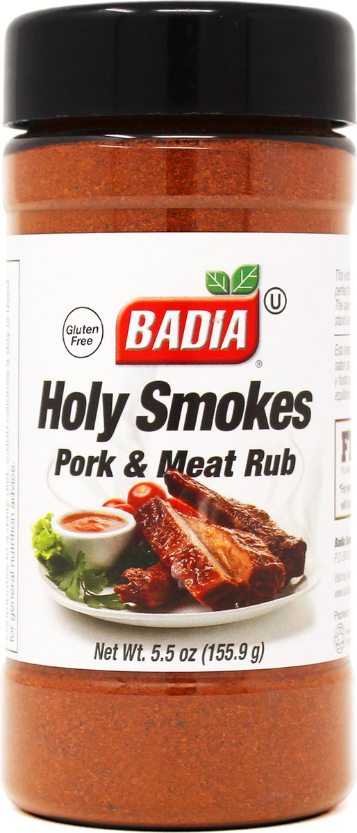 Goedkoopste Badia Spices | Holy Smokes | smoky kruidenmix met paprika, chili, knoflook, bruine suiker