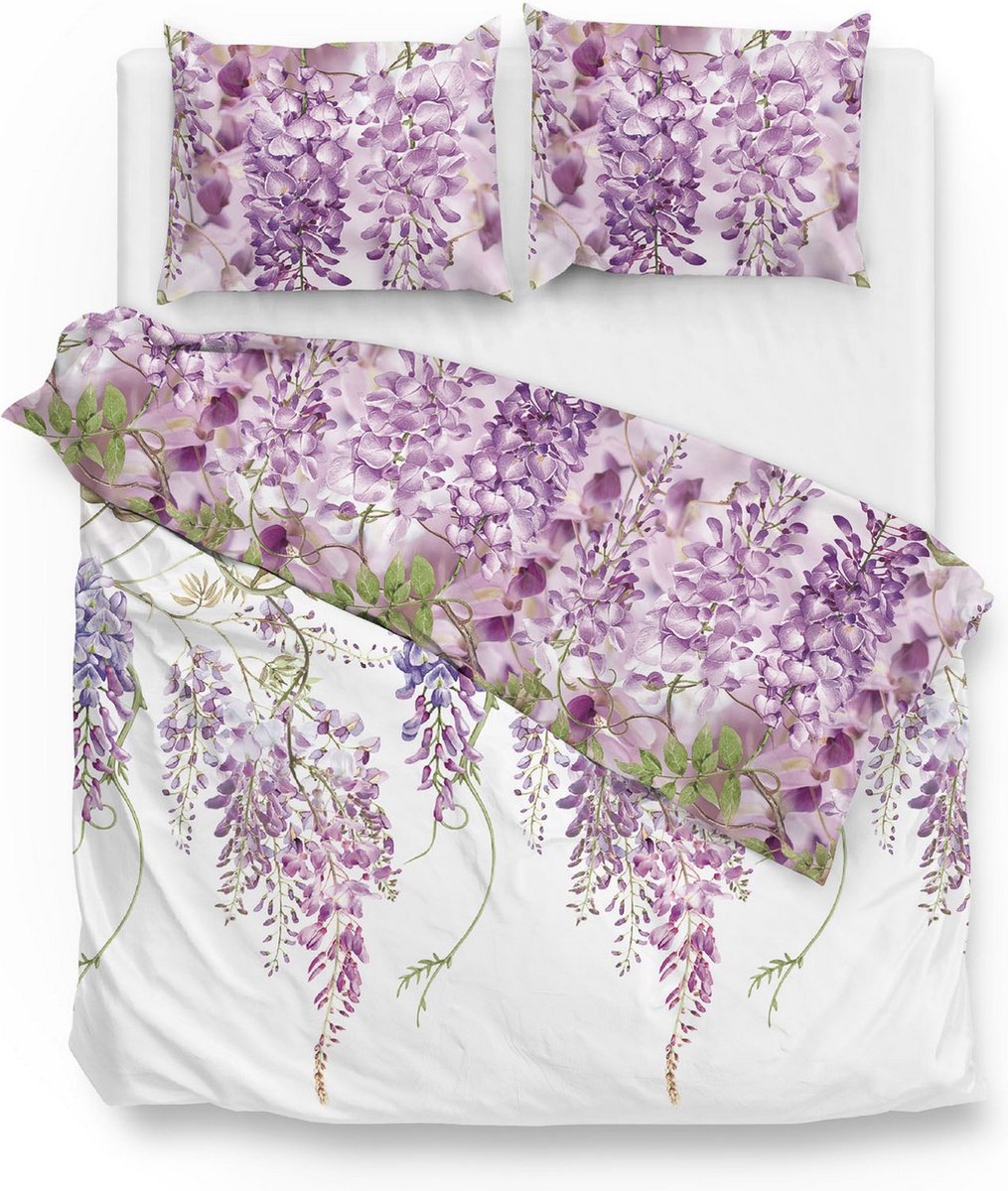 Zo! Home Veerle Dekbedovertrek - Katoen - Lits Jumeaux - 240x200/220 cm - Pink