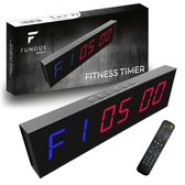 Fungus - Fitness Sport Timer - Gym klok - Interval - Crossfit - Tabata - HITT - Stopwatch - 30,8 x 8,6 x 3 cm