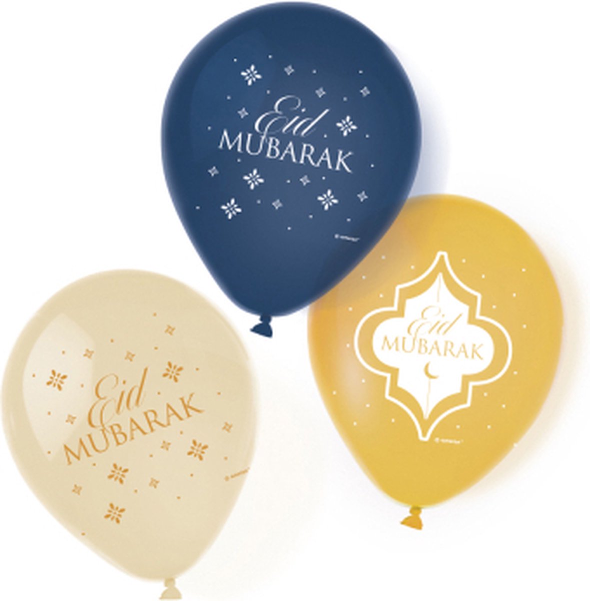 Eid Mubarak ballonnen 28cm | 6 stuks