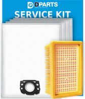 Dparts Service Kit geschikt voor Karcher - 4 stofzuigerzakken + 1 filter - voor WD4 MV4 - WD5 MV5 - WD6 MV6 series - stofzuigzakken en vlakfilter voor WD MV 4 5 6 P Premium - stofzakken zakken - nr. 2.863-006.0 - 2.863-005.0