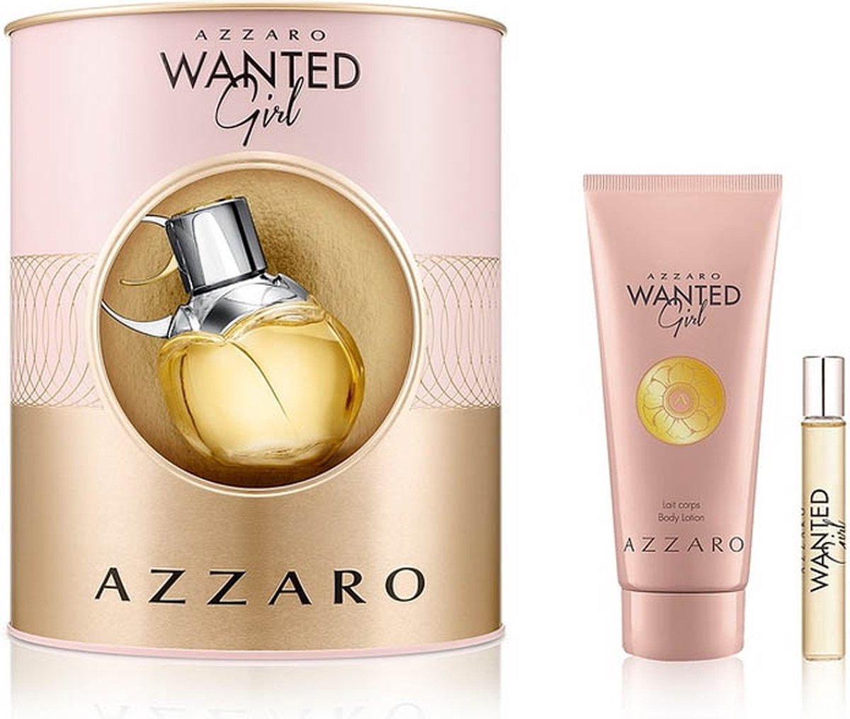 Azzaro - Wanted Girl Giftset Eau de parfum 80 Ml, BodyCream100 Ml A Miniature Eau de parfum 7.5 Ml