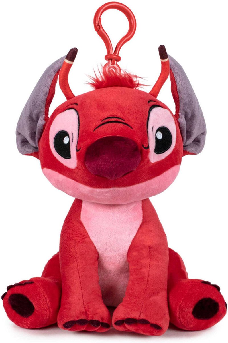Lilo & Stitch Pluche Leroy Bagclip met Geluid 16cm