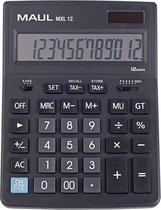 Maul MXL 12 Calculatrice de bureau alimentée par batterie, à énergie solaire Zwart Nombre de positions d'affichage : 12