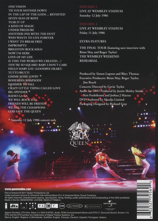 Queen - Live At Wembley Stadium (2 DVD), Queen | Muziek | bol.com