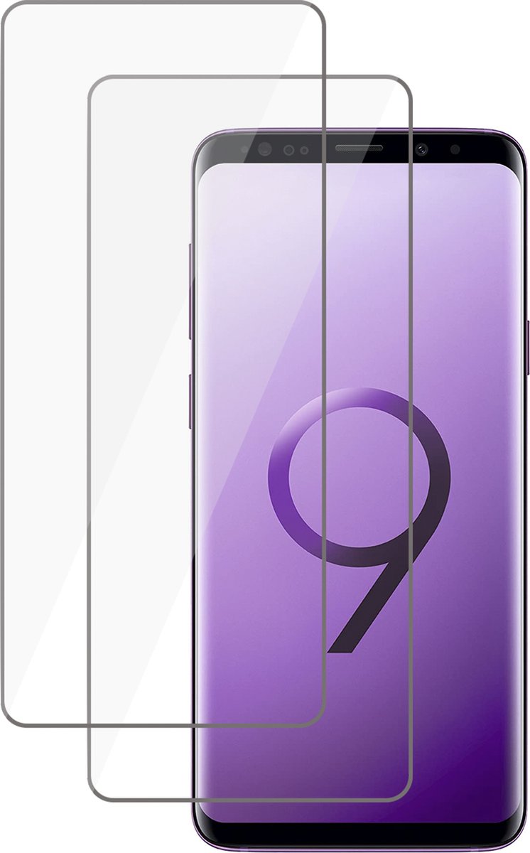 Screenprotector geschikt voor Samsung Galaxy S9 Plus - Flexibele Full Screen Protector - 2 Stuks