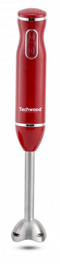 Techwood - Mélangeur à immersion - rouge - pied pour mélangeur à immersion  en acier... | bol