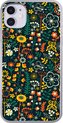 Telefoonhoesje Geschikt voor iPhone 11 hoesje - Meisjes - Vlinder - Planten - Patronen - Girl - Kids - Kinderen - Meiden - Siliconen Telefoonhoesje Telefoonhoesje - Gadgets en trends