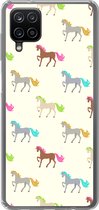 Coque Samsung Galaxy A12 - Meiden - Paarden - Motifs - Coque de téléphone en Siliconen -