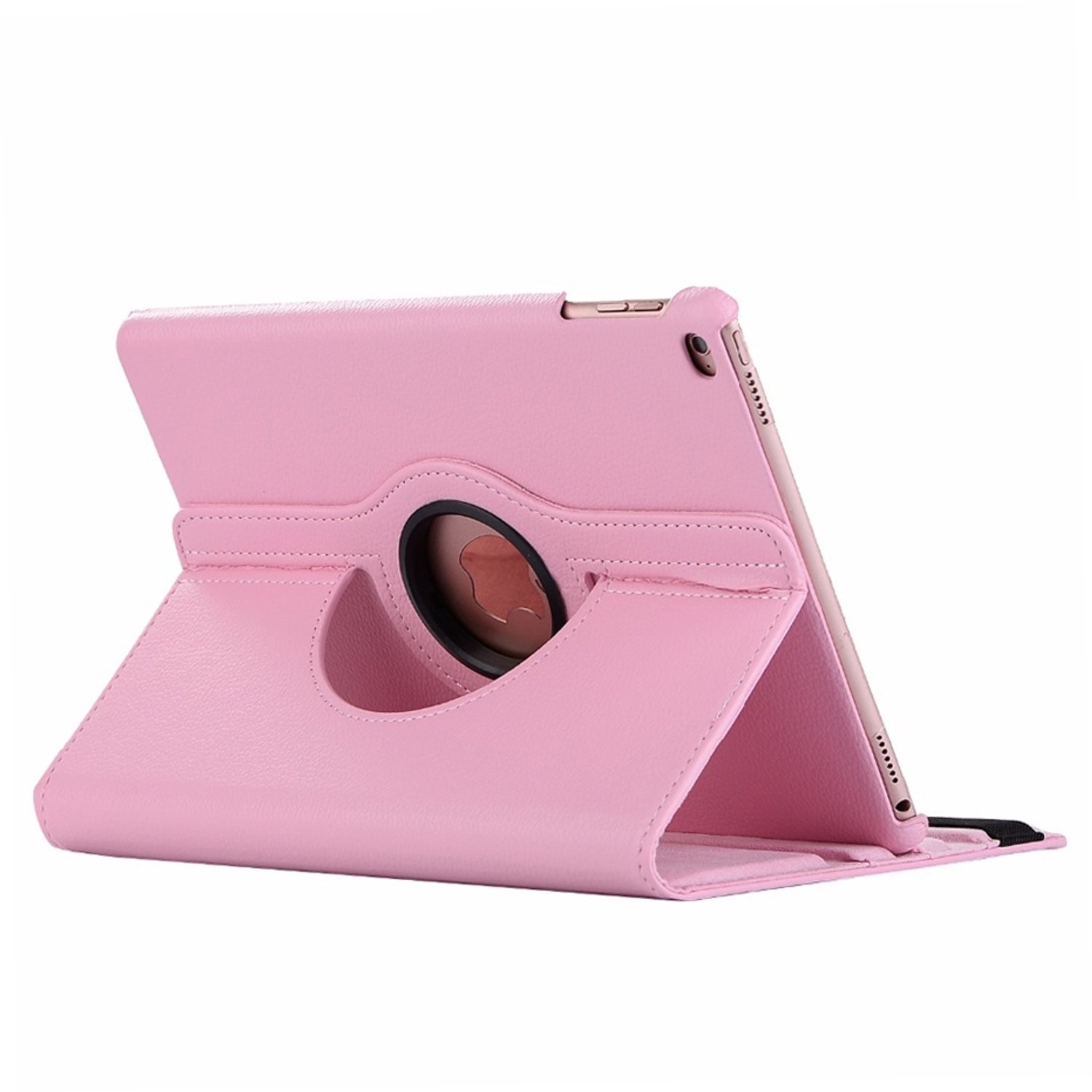 Mobigear Tablethoes geschikt voor Apple iPad Mini 5 (2019) Hoes | Mobigear DuoStand Draaibare Bookcase - Roze